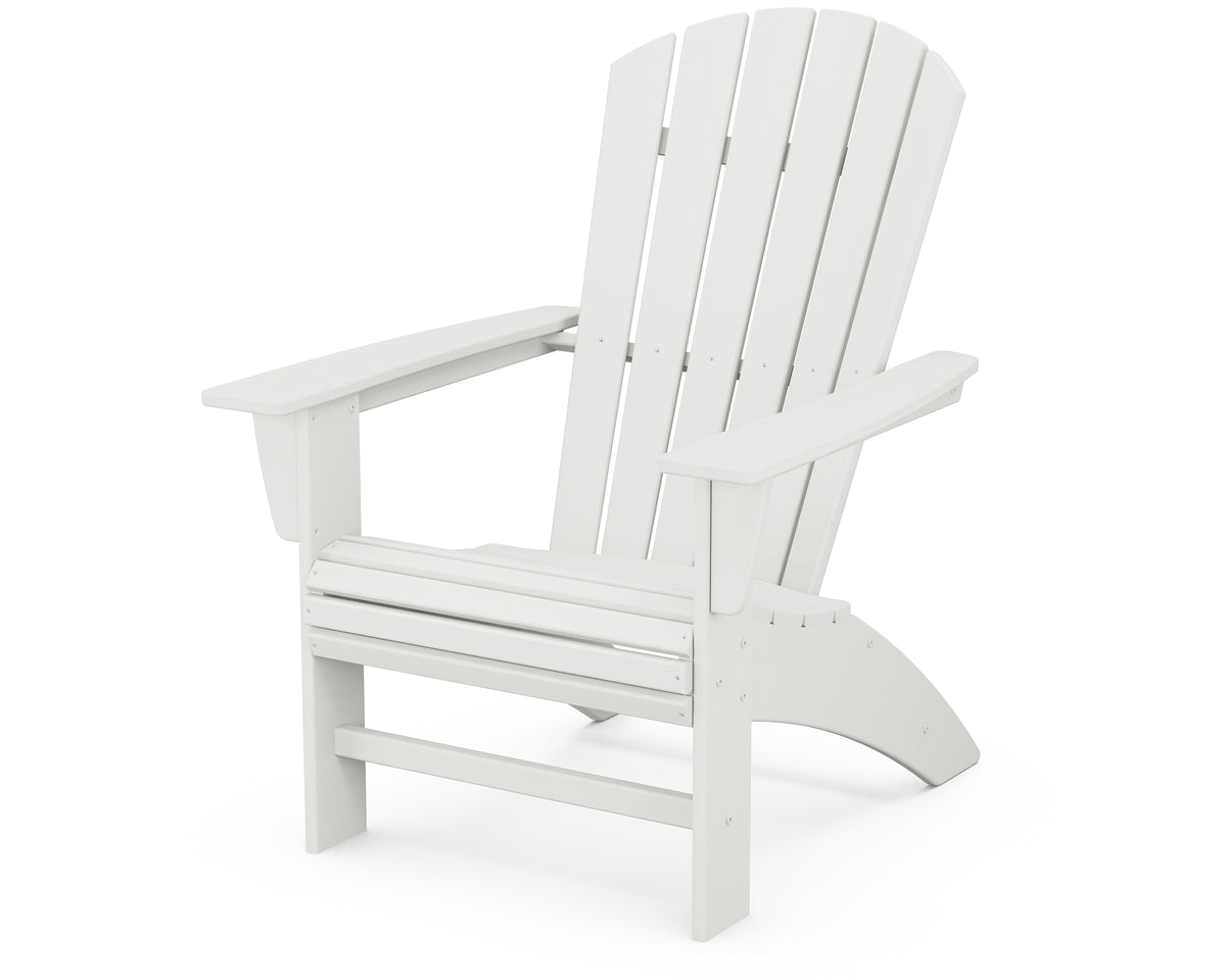 POLYWOOD® Nautical Curveback Adirondack Chair in Vintage White