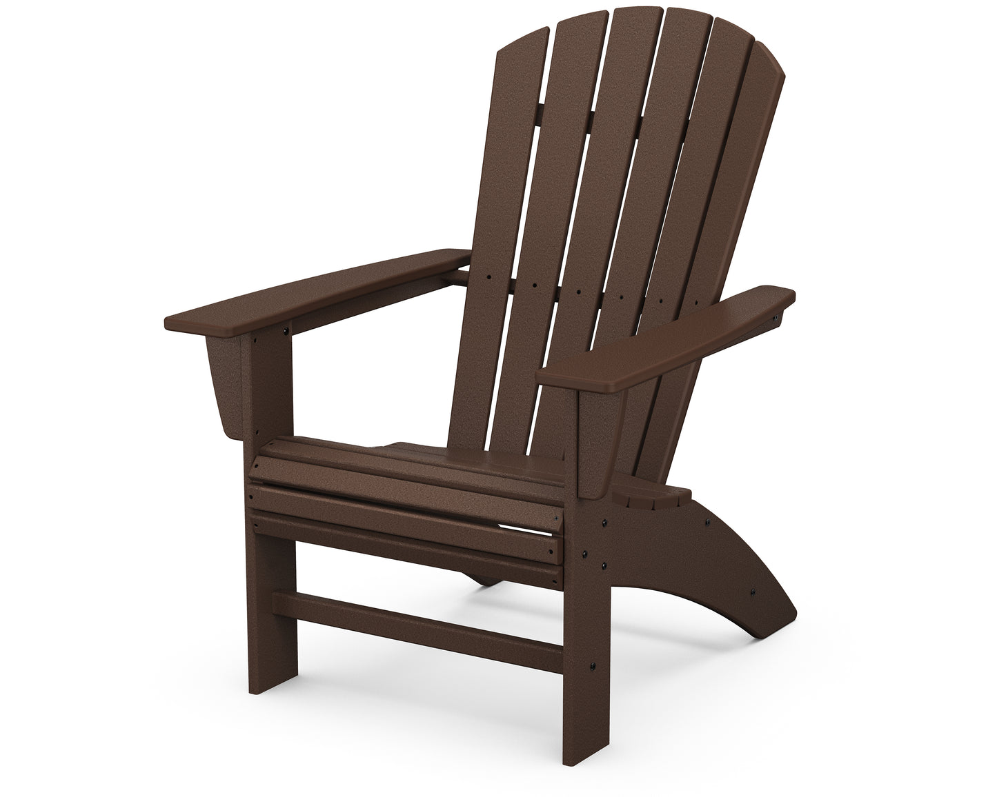 POLYWOOD® Nautical Curveback Adirondack Chair in Mahogany