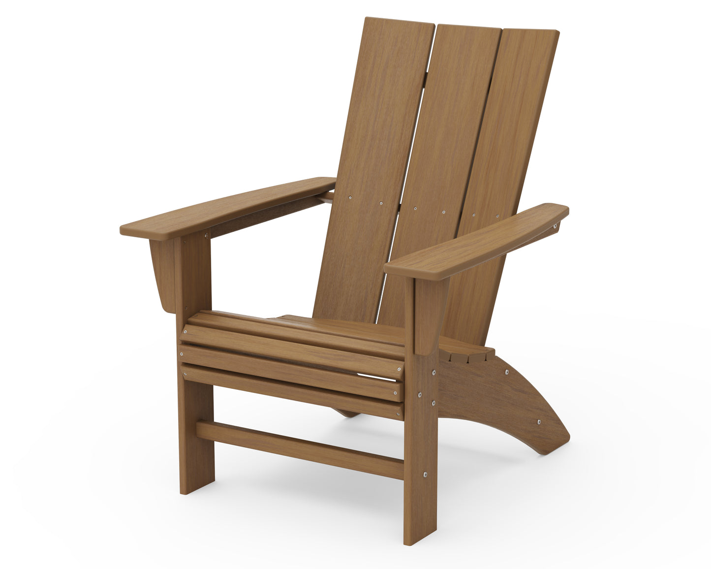 POLYWOOD® Modern Curveback Adirondack Chair in Natural
