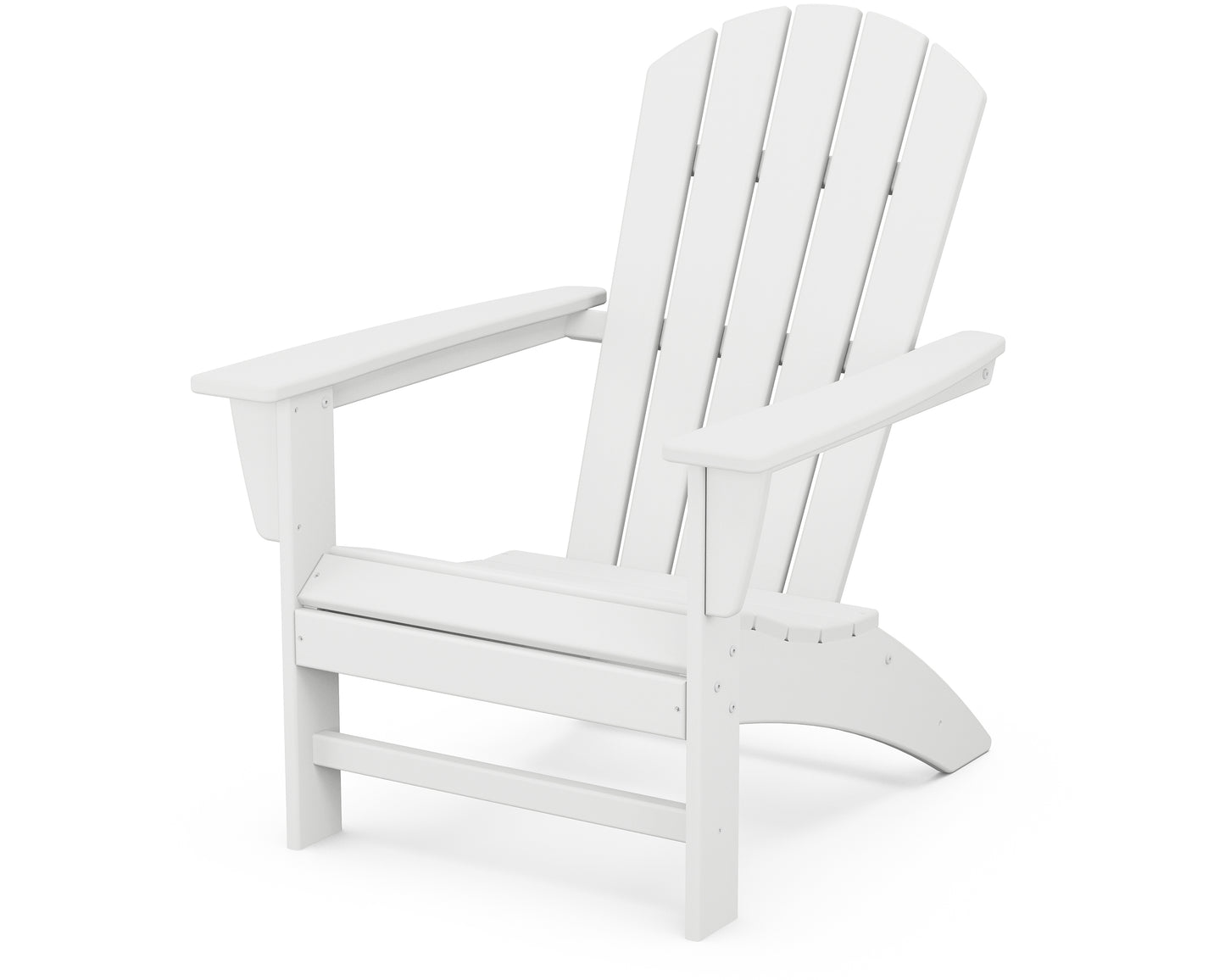POLYWOOD® Nautical Adirondack Chair in White