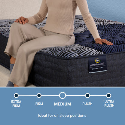 Serta Perfect Sleeper X Quilted Hybrid Queen Mattress - Max Medium