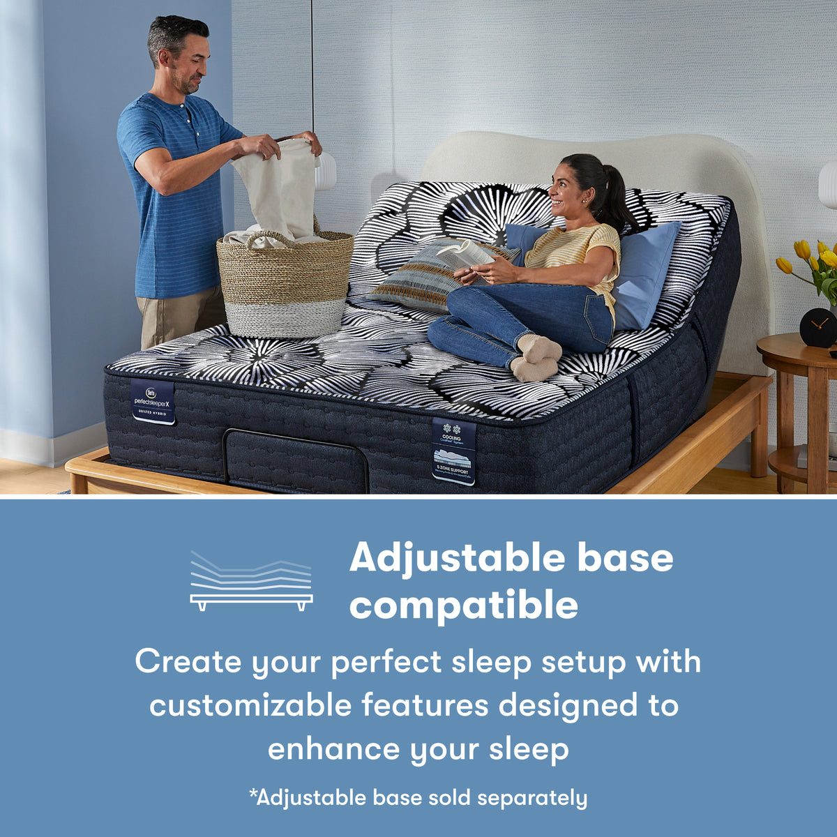 Serta Perfect Sleeper X Quilted Hybrid Queen Mattress - Knox Plush