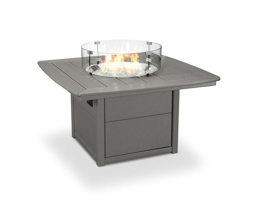 Nautical 42 inch Fire Pit Table-Gray