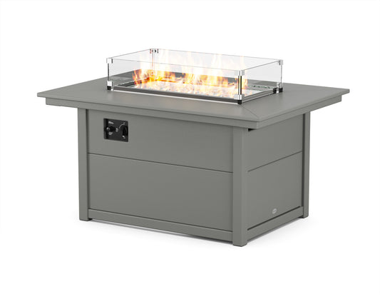 Rectangle 34x46 inch Fire Pit Table-Gray
