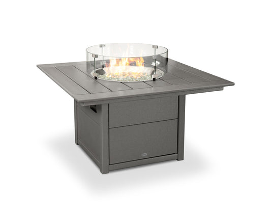 Square 42 inch Fire Pit Table-Gray
