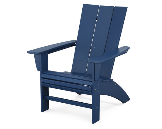 POLYWOOD® Modern Curveback Adirondack Chair in Navy