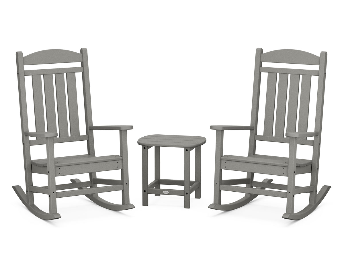 POLYWOOD® Presidential Rocker 3-Piece Set in Slate Grey