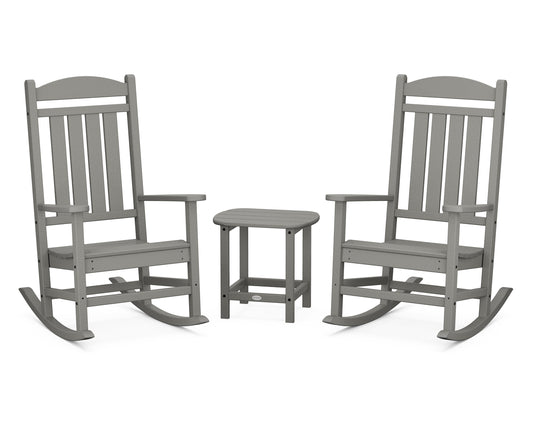 POLYWOOD® Presidential Rocker 3-Piece Set in Slate Grey