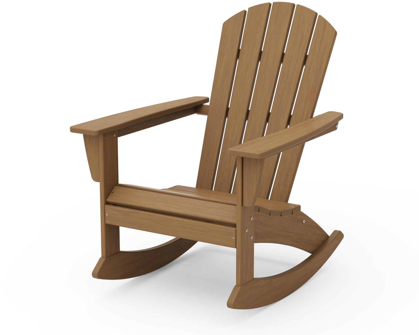 POLYWOOD® Nautical Adirondack Rocking Chair in Natural