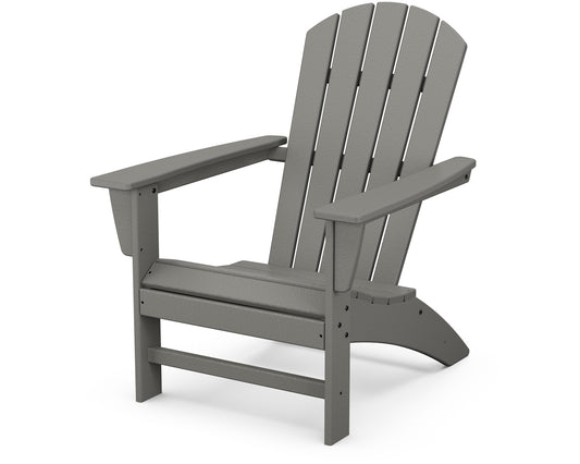 POLYWOOD® Nautical Adirondack Chair in Slate Grey