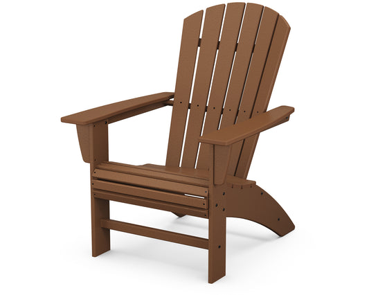 POLYWOOD® Nautical Curveback Adirondack Chair in Teak