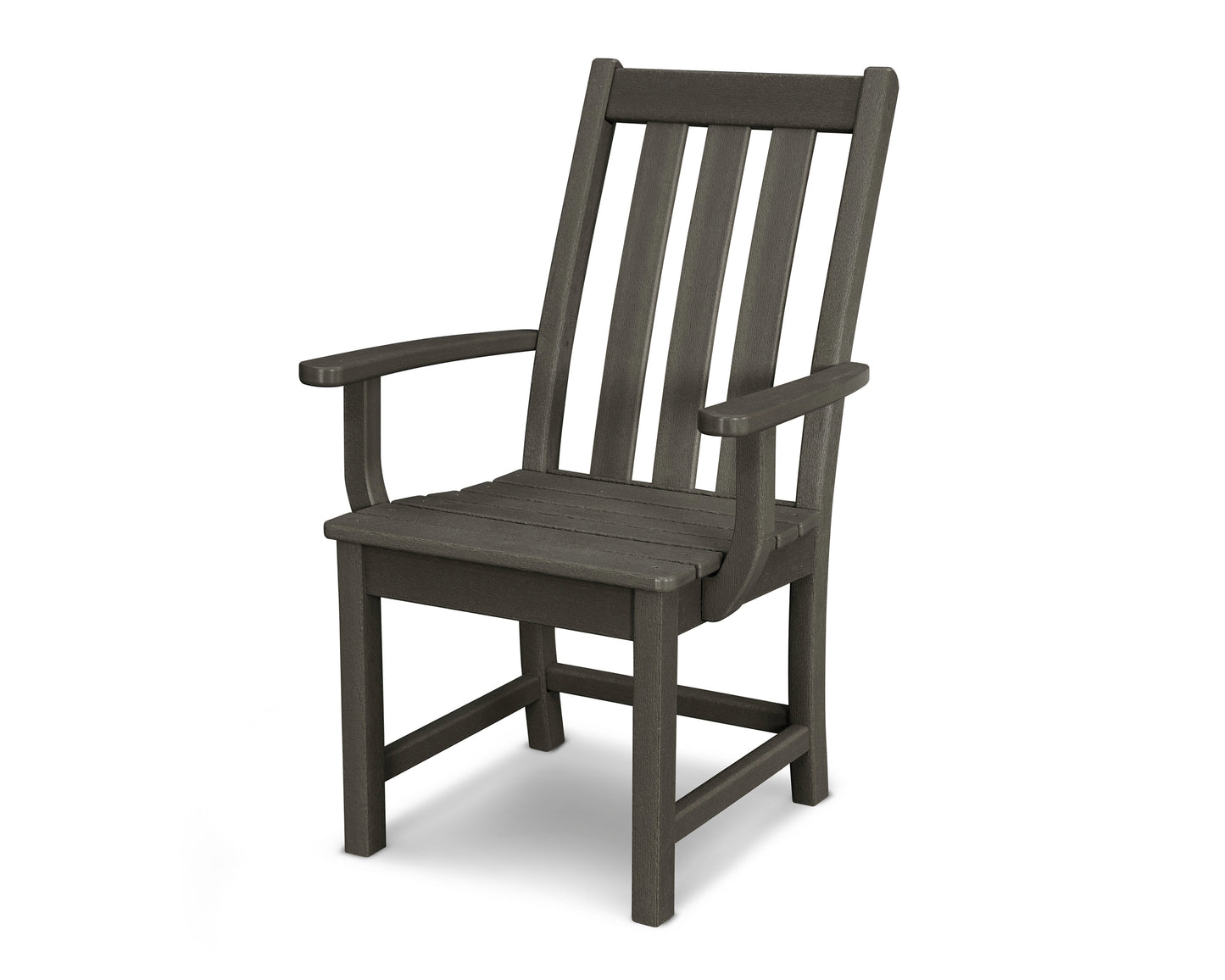POLYWOOD® Vineyard Dining Arm Chair in Vintage Coffee