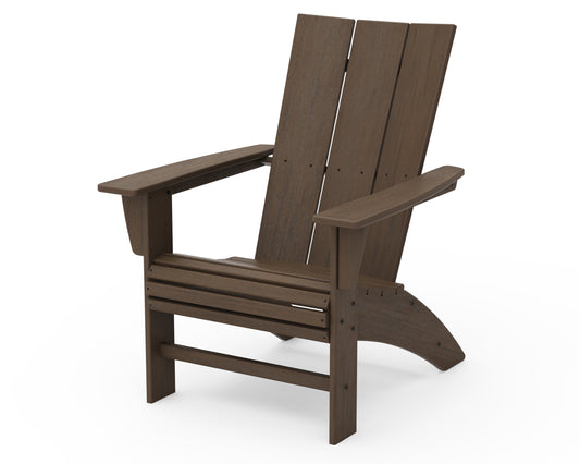 POLYWOOD® Modern Curveback Adirondack Chair in Kona