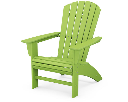 POLYWOOD® Nautical Curveback Adirondack Chair in Lime