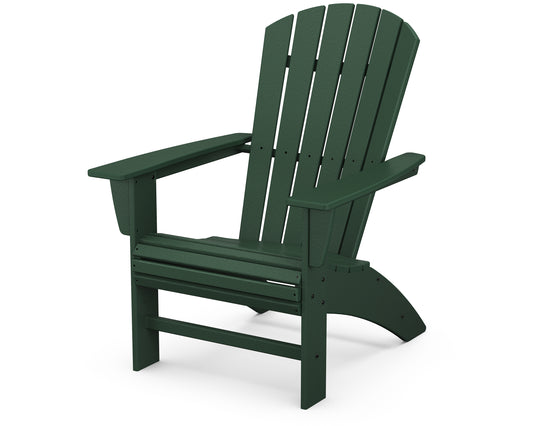 POLYWOOD® Nautical Curveback Adirondack Chair in Green