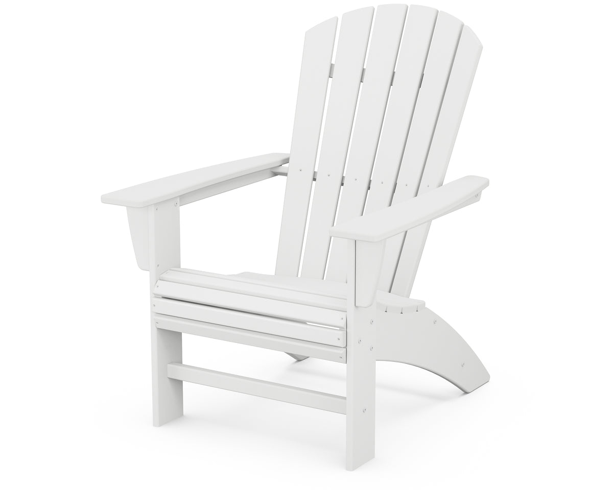 POLYWOOD® Nautical Curveback Adirondack Chair in White