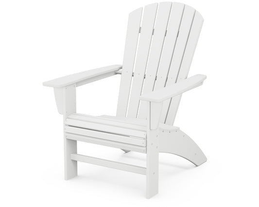 POLYWOOD® Nautical Curveback Adirondack Chair in White