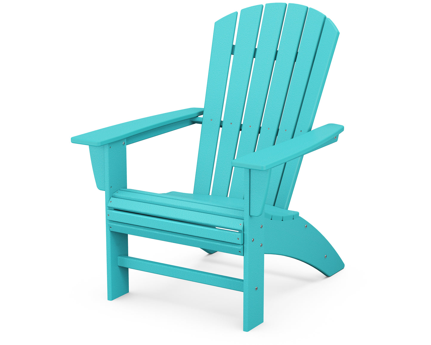 POLYWOOD® Nautical Curveback Adirondack Chair in Aruba