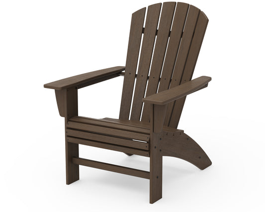 POLYWOOD® Nautical Curveback Adirondack Chair in Kona