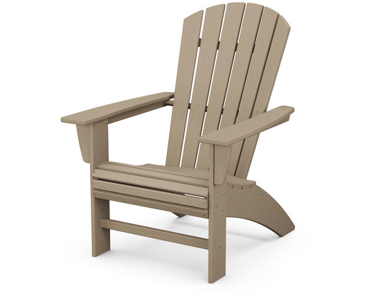 POLYWOOD® Nautical Curveback Adirondack Chair in Vintage Sahara