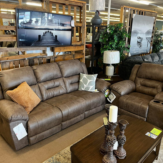 Stoneland Reclining Sofa - Fossil