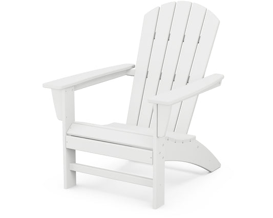 POLYWOOD® Nautical Adirondack Chair in White