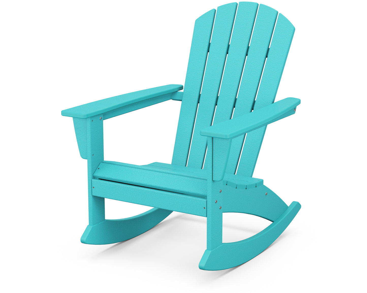 POLYWOOD® Nautical Adirondack Rocking Chair in Aruba